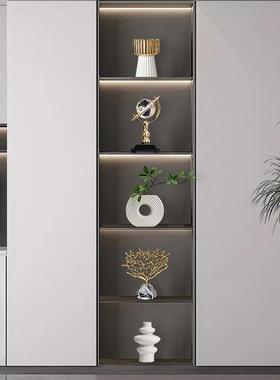 现代简约轻奢电视柜摆件客厅酒柜展示柜高端大气办公室装饰品摆设
