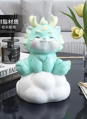 潮玩生肖龙摆件客厅酒柜桌面装饰品龙年吉祥物本命年礼物乔迁礼品