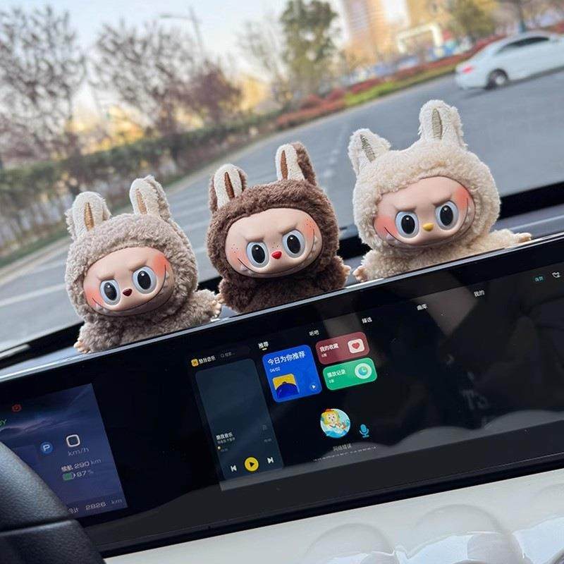 拉布车饰汽公车中控显示摆件装饰车挂可爱仔车载布474屏内饰品,淘宝优惠券,粉丝福利购,淘宝优惠卷