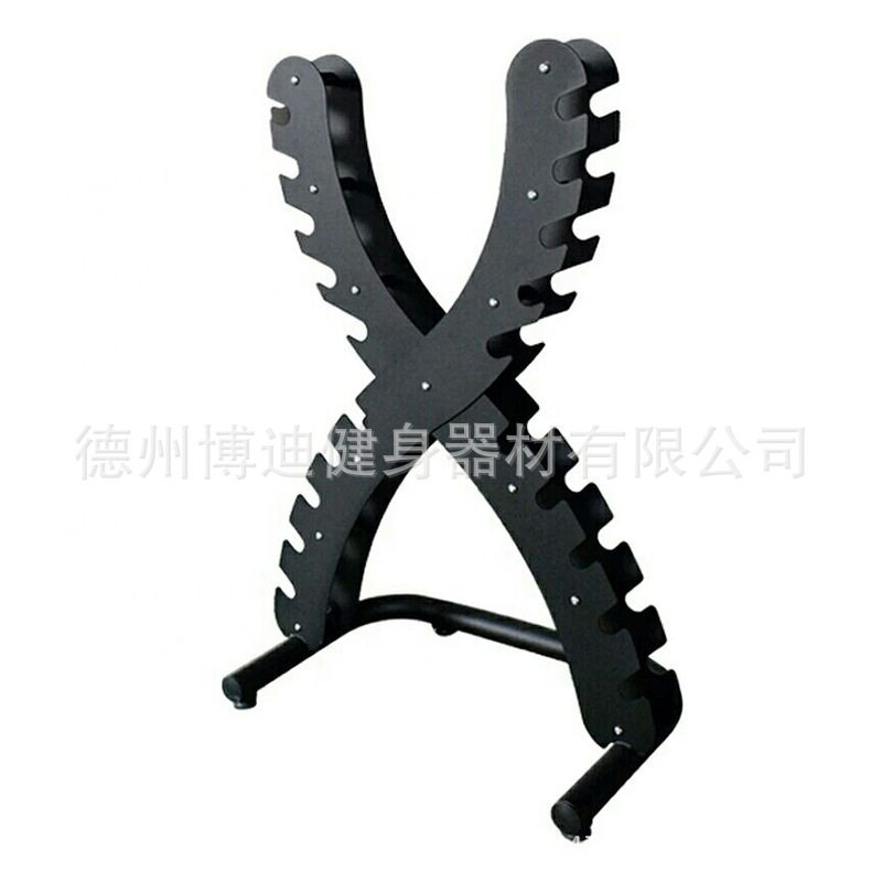Storage rack dumbbell display rack household X-shaped dumbbell rack commercial equipment 10 pairs of dumbbell rack fitness