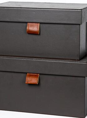 现代简约样板房衣帽间衣柜家具展厅衣橱收纳盒箱软装饰品展示摆件