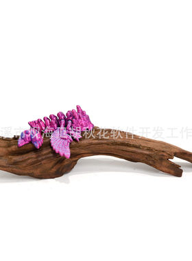 3D打印爱心飞龙摆件 节日礼品关节可活动龙手 鱼缸酒柜装饰礼物