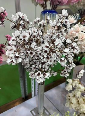 新品枝小花星星果 仿真花假花绢花 家居客厅庭院舞台花艺花卉