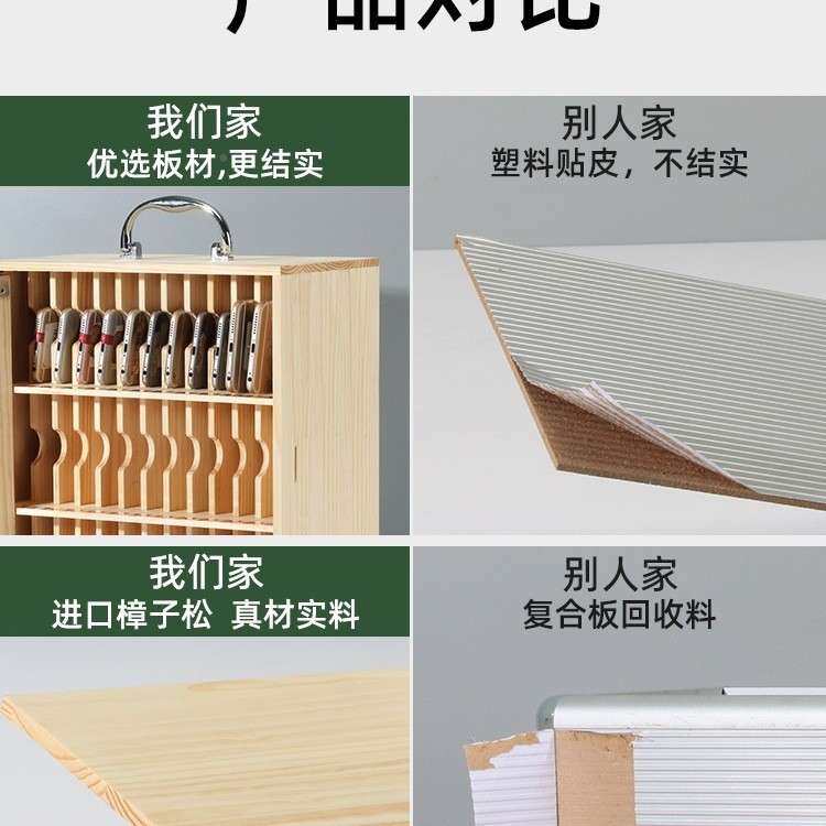 加透实木明亚克力手机存收放柜工厂车985间员工厚手提保管箱带锁,淘宝优惠券,粉丝福利购,淘宝优惠卷