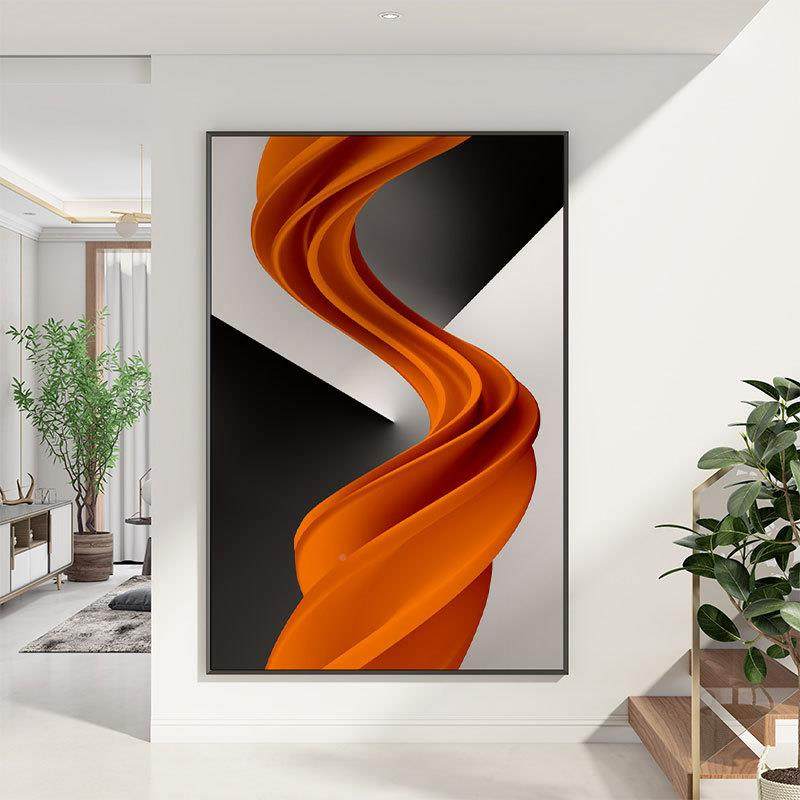 版简约现代入玄关装画橙色抽象艺术壁画轻奢艺术壁画户客饰厅沙发,淘宝优惠券,粉丝福利购,淘宝优惠卷