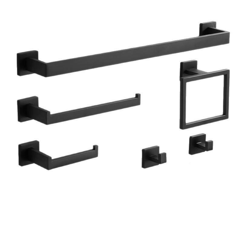 跨境环浴室挂件套装不UQS锈钢方毛巾杆毛纸巾架挂钩管浴巾巾架配,淘宝优惠券,粉丝福利购,淘宝优惠卷