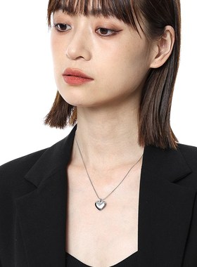 极速爱心吊坠钛钢项链配饰女甜酷A夏日不掉色锁骨毛衣链轻奢小众
