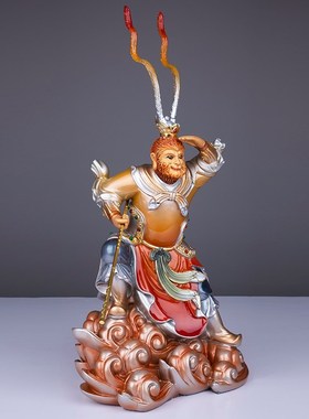 极速台湾全铜齐天大圣孙悟空摆件家用斗战胜佛猴S子铜像酒柜玄关