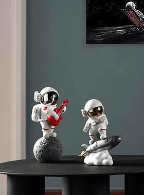 创意宇航员儿童房小摆设客厅玄关钥匙托盘摆件家居饰品太空人果盘
