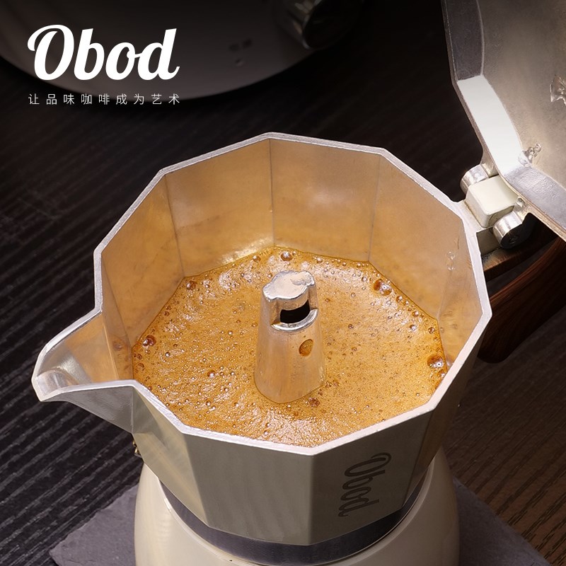 Obod摩卡壶家用小型煮咖啡机手冲咖啡壶套装手磨意式萃取手冲壶 - 图2