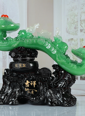 招财聚宝盆吉祥如意摆件中式客厅电视柜酒柜博古架装饰品乔迁礼物