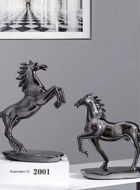 轻奢马到家成功创意马摆IVC件摆桌面工艺品办公室酒柜饰件居摆设