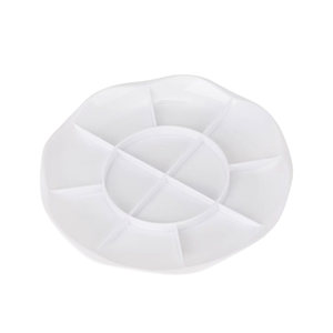 得力梅花大号颜料调色盘学生美术用水彩水粉国画专用调色板调色碟