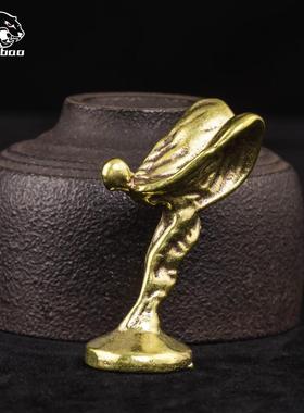 创意手工黄铜摆件纪念杯奖杯纪念奖章小金人工艺品铜器桌面摆设品
