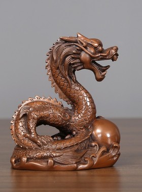 纯紫铜十二生肖摆件鼠牛虎兔龙蛇马羊猴鸡狗猪吉祥物家居装饰品