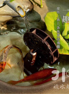 流水趣 流水器创意客厅办公室装饰陶瓷水车开业乔迁创意礼品摆件