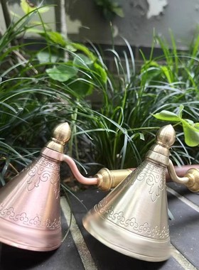 藏式纯铜水擦擦模具实木八塔百塔铜塔镲镲藏饰民族风日常家用摆件