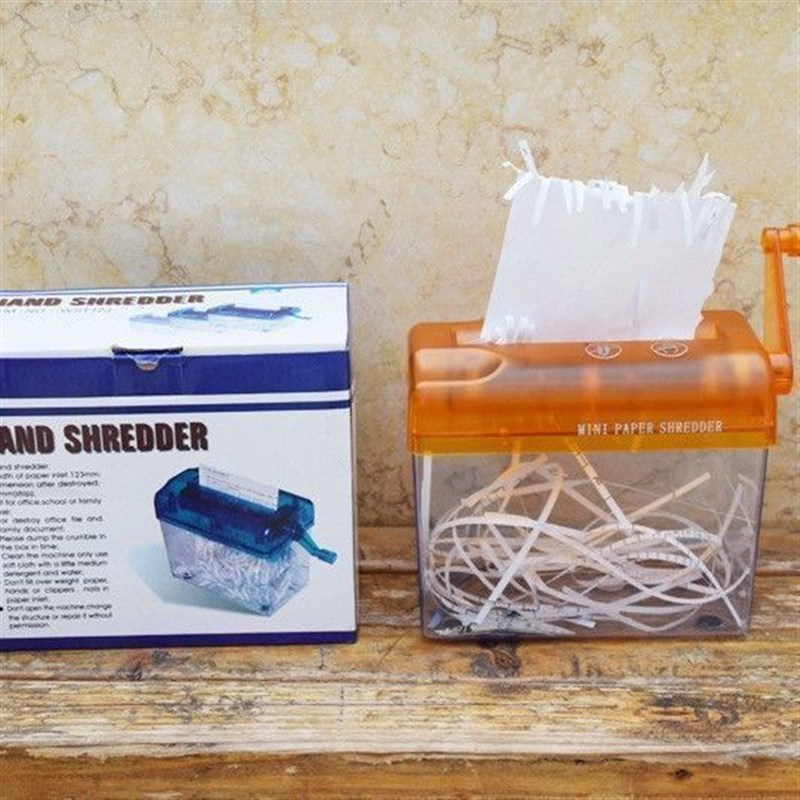 Silent office portable desktop mini fully automatic small hand shredder student home manual home