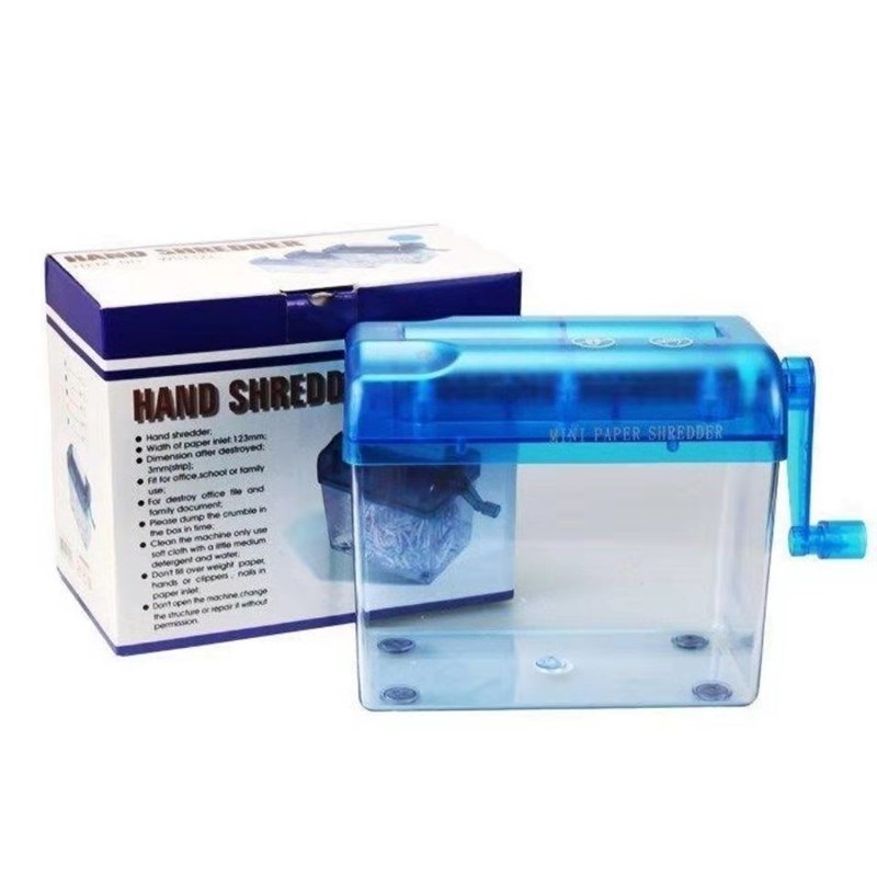 Silent office portable desktop mini fully automatic small hand shredder student home manual home