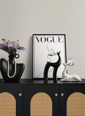 贝汉美入户玄关装饰摆件花瓶轻奢高级客厅电视柜家居乔迁新居礼品