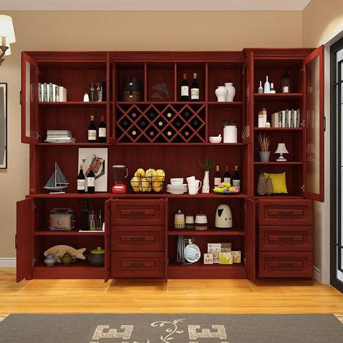 酒柜餐边柜简约现代欧式玄关进门隔断柜客厅装饰柜屏风置物架酒柜 - 图1