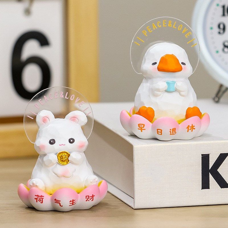 佛系打工人早日退休桌面情绪稳小摆件神器定离职送同事礼物生日女