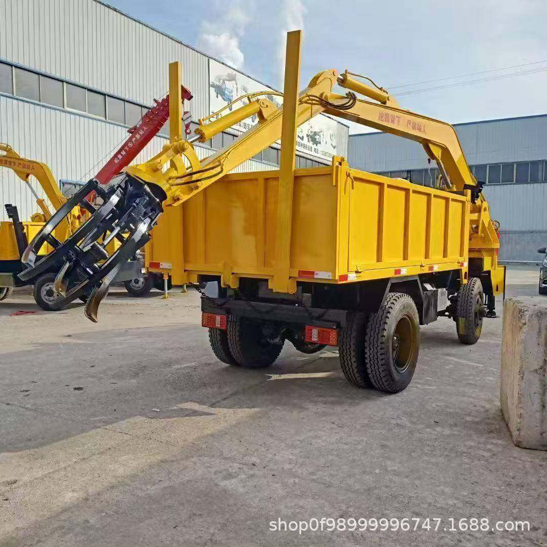 四驱四不像随车挖拉土拉沙车载挖运一体机6吨多功能轮式随车挖,淘宝优惠券,粉丝福利购,淘宝优惠卷