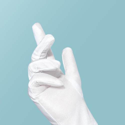 中原中也cos手套黑色紧贴型老师学生护士园丁变装动漫白色长手套 - 图1