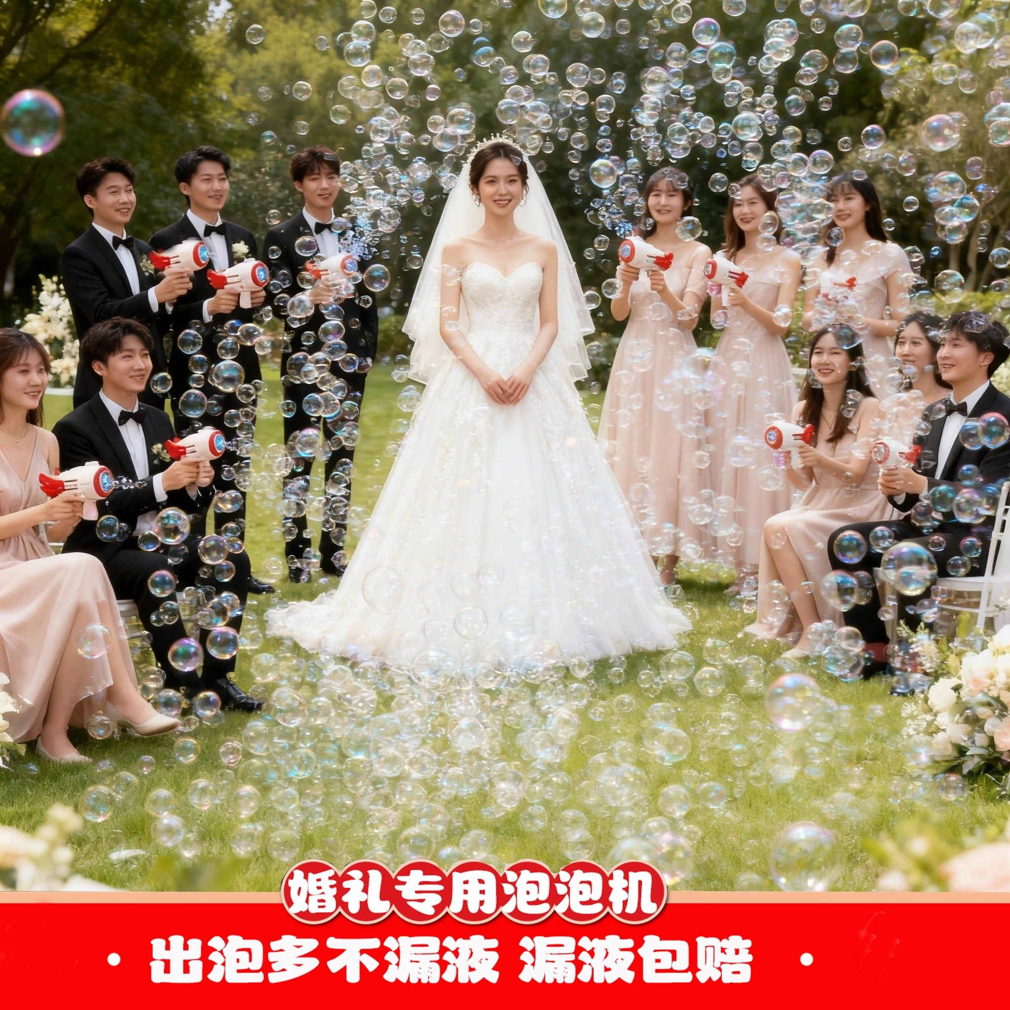 婚礼专用全自动手持泡泡机领证拍照结婚氛围搭配订婚泡泡枪接亲女,淘宝优惠券,粉丝福利购,淘宝优惠卷