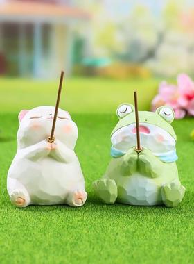 小红书热款求求了祈运摆件好运创意萌态居家客厅电视柜工艺品