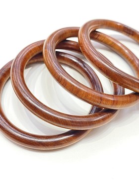 极速越南料女款文玩檀木头手镯 天然F花梨木手镯 女款木头镯子饰