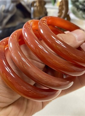 极速工厂清e货超值 天然红玛瑙手镯女款红玛瑙镯子饰品礼物