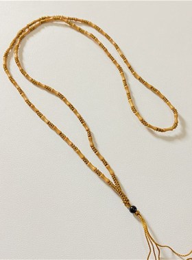 极速天然橄榄壳竹节编织款吊坠y绳 男女情侣款文玩玉石挂坠绳饰品