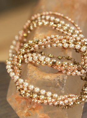 极速【直播间】屿z棠新品珍珠黄铜项链