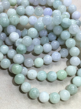 极速天然翡翠手链翡翠手串精品玉石E翡翠手串单圈手链圆玉珠子男