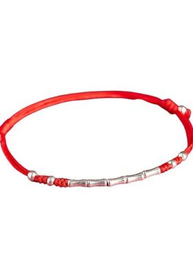 极速山西直发考试上岸手链女生红手绳幸运竹节男生U龙年本命年礼