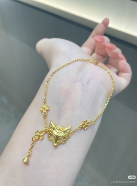 工厂定制金包银狐狸手链女款轻奢小众设计感高级送女友新年礼物