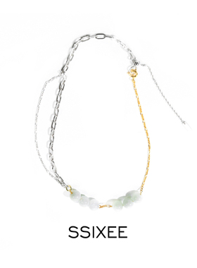 薛凯琪同款和田玉叠戴项链