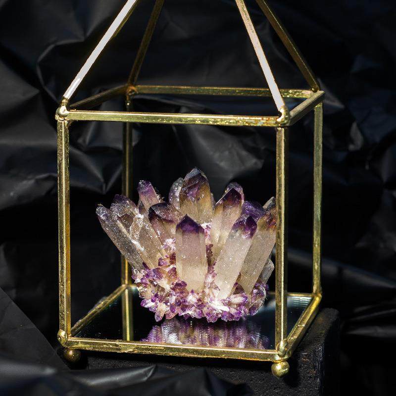 天然水晶簇摆件家居软装桌面书柜装饰品绿水晶晶簇摆饰紫色水晶,淘宝优惠券,粉丝福利购,淘宝优惠卷