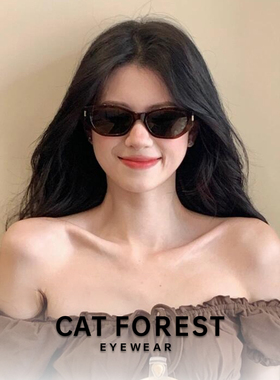 复古猫眼墨镜女防紫外线