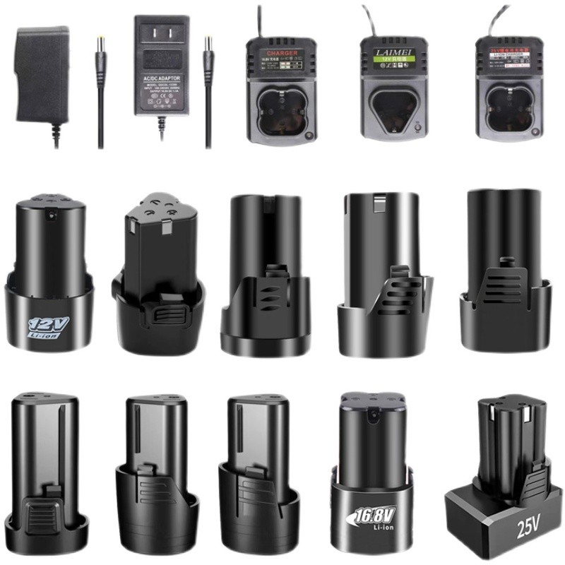 迪钻12V电钻电池16.8V25V充电钻电钻锂电池充电器电动螺丝起子 - 图3