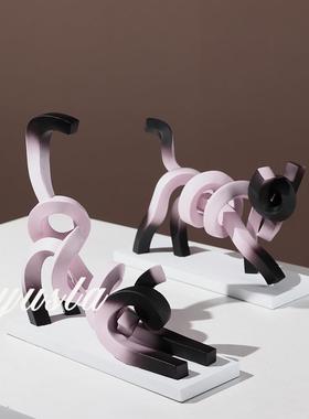 简约可爱卡通客厅电视柜摆件样板房儿童房玄关柜别墅展厅软装饰品