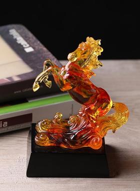 汽车摆件马上发财马到成功车载摆设开业创意礼品