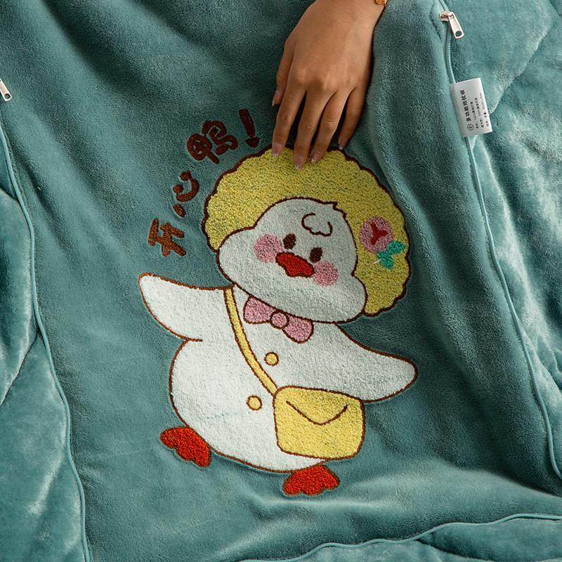 加厚牛奶绒车载抱枕被子两用办公室午睡靠垫沙发枕头盖毯折叠机洗,淘宝优惠券,粉丝福利购,淘宝优惠卷