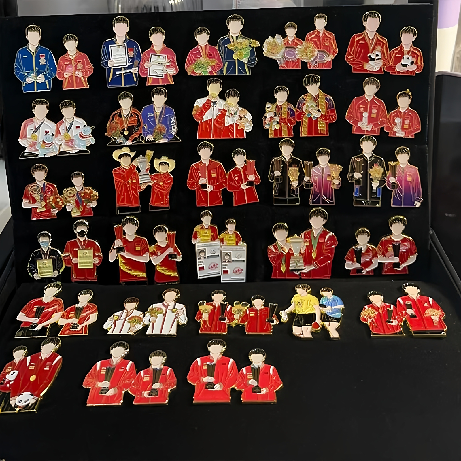 孙颖莎王楚钦周边莎头周边pin徽章全套时间线金属徽章送礼物女生 - 图2