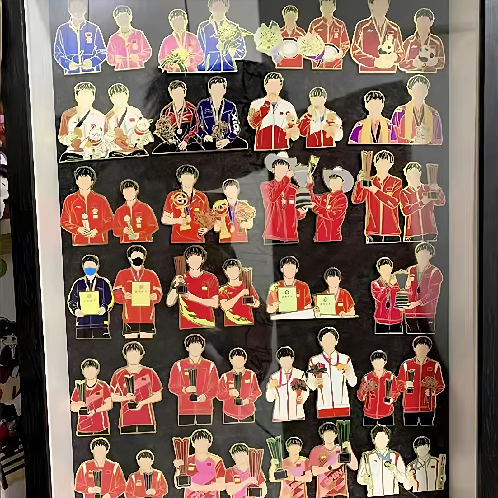 孙颖莎王楚钦周边莎头周边pin徽章全套时间线金属徽章送礼物女生 - 图1