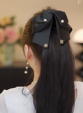 蝴蝶结抓夹女后脑勺盘发发夹头饰