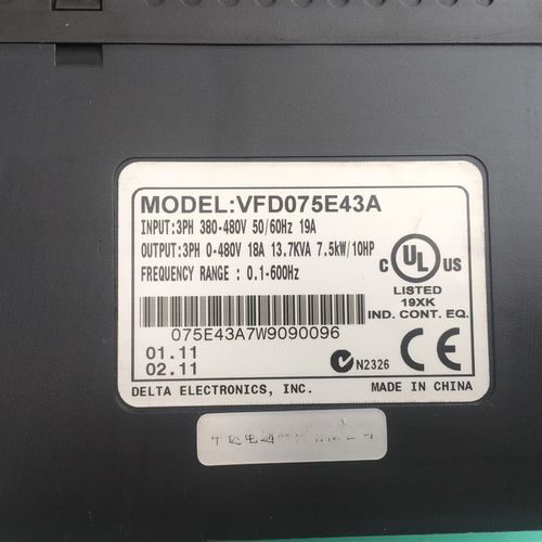 VFD075E43A VFD110E43A台达变频器  VFD150E43A 成色好需议价 - 图1