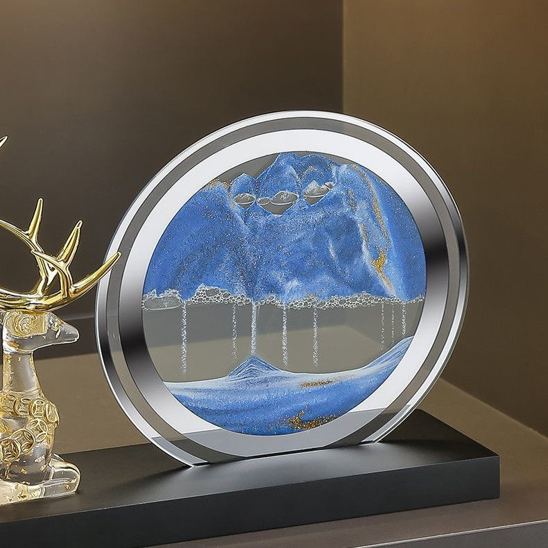 新中式旺事业办公室装饰品一路高升流沙画摆件家居客厅电视柜酒柜,淘宝优惠券,粉丝福利购,淘宝优惠卷