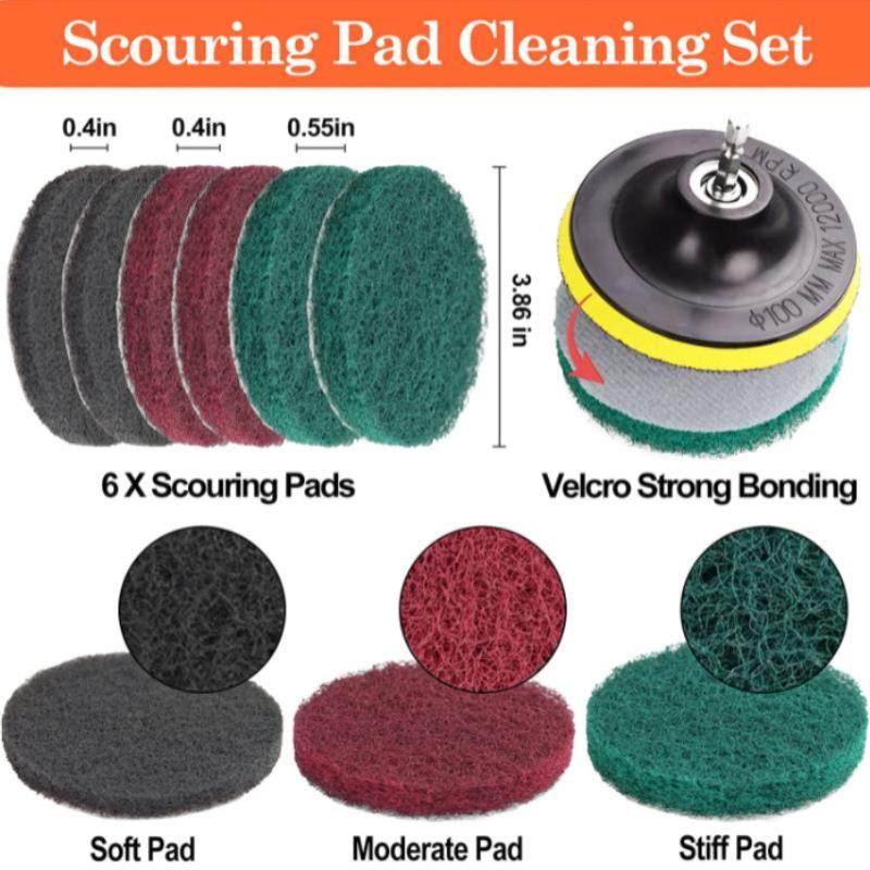 跨境热销黄色电钻刷洗39件套855清洁刷抛光打蜡套装海汽绵车车刷,淘宝优惠券,粉丝福利购,淘宝优惠卷